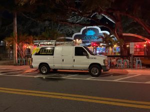elite-plumbing-service-vehicle-at-ozona-brewing-palm-harbor